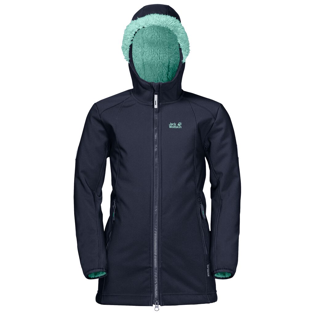 Jack Wolfskin KISSEKAT softshell μπουφαν παιδικά μπλε | GR8259974